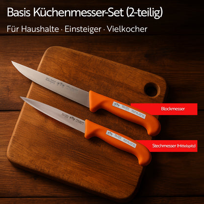 Küchenmesser Set aus Solingen, 2-teilig